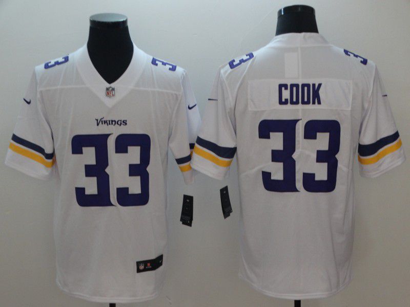 Men Minnesota Vikings 33 Cook White Nike Vapor Untouchable Limited Playe NFL Jerseys